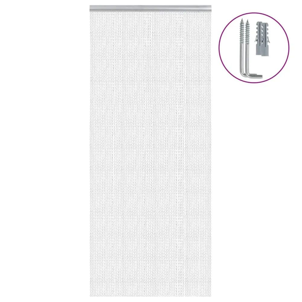 vidaXL alumínium láncos ajtószúnyogháló 90 x 200 cm