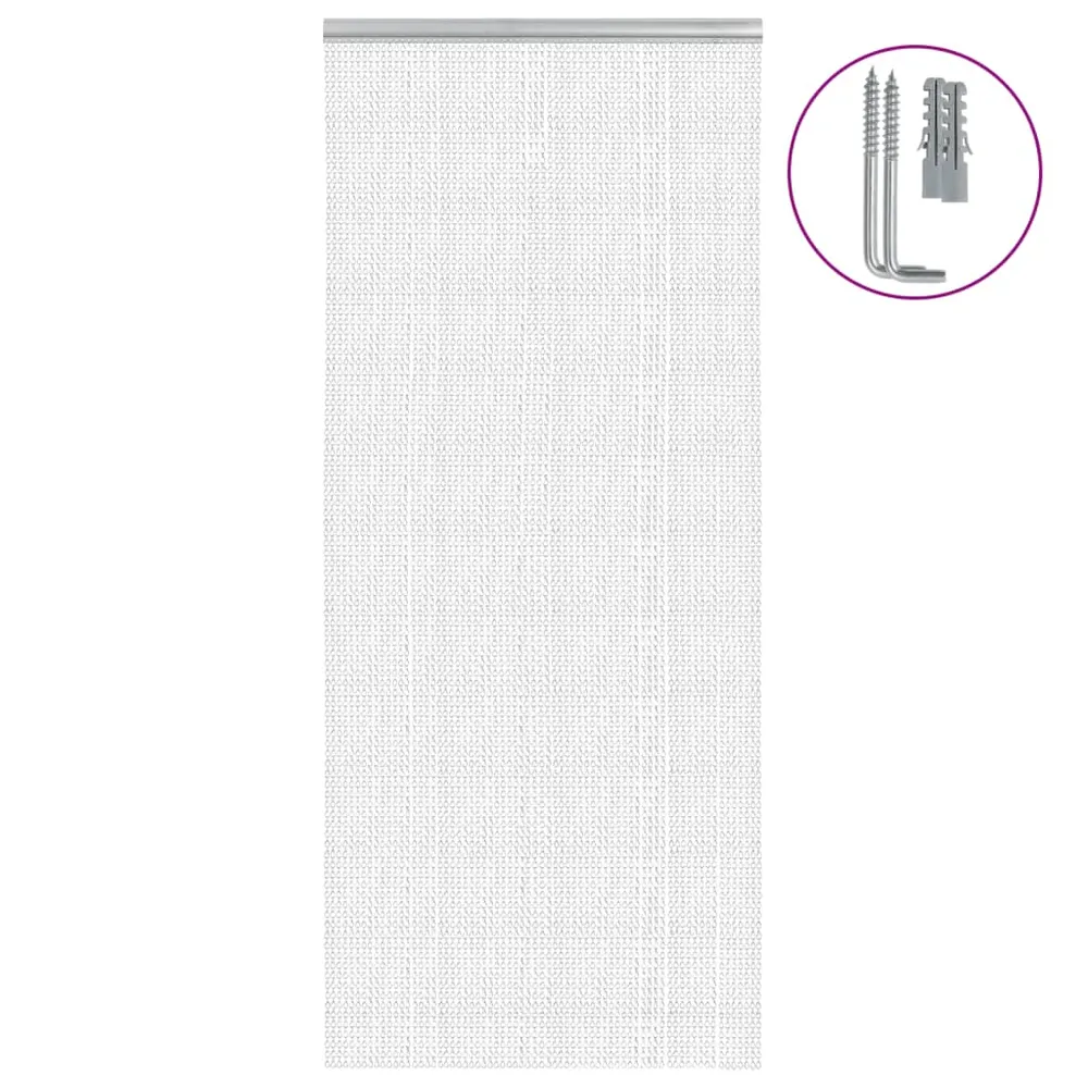 vidaXL alumínium láncos ajtószúnyogháló 90 x 220 cm