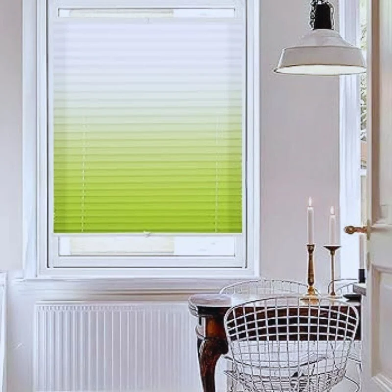 Blux sötétítő roló ablakra 120 × 130 cm – Zöld‑fehér blackout