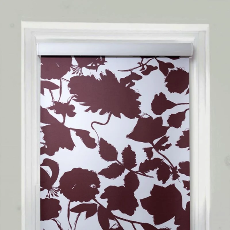 Blux designer sötétítő roló 100 × 165 cm – Bordó mintás blackout