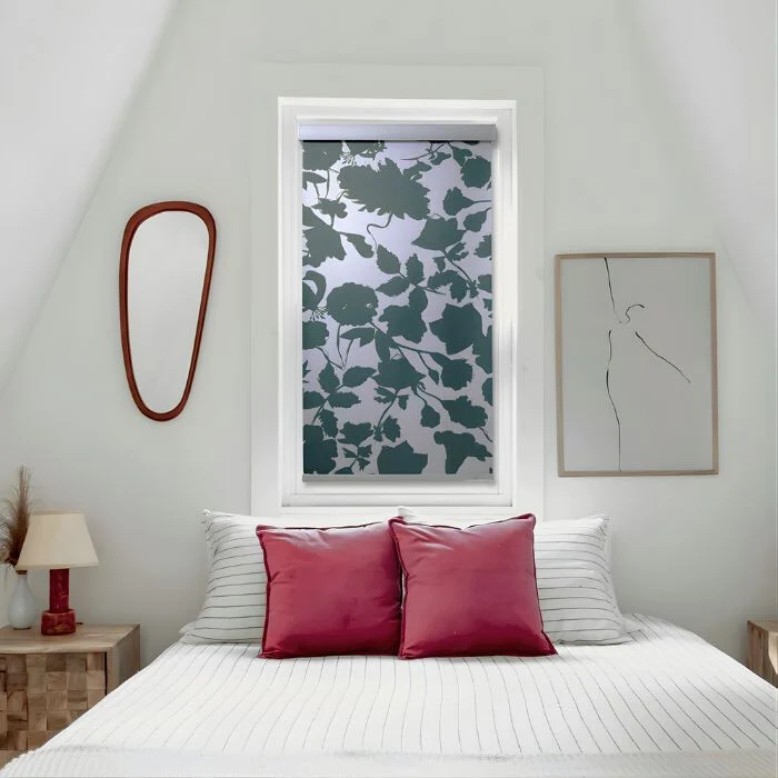 Blux designer sötétítő roló 60 × 165 cm – Méregzöld mintás blackout