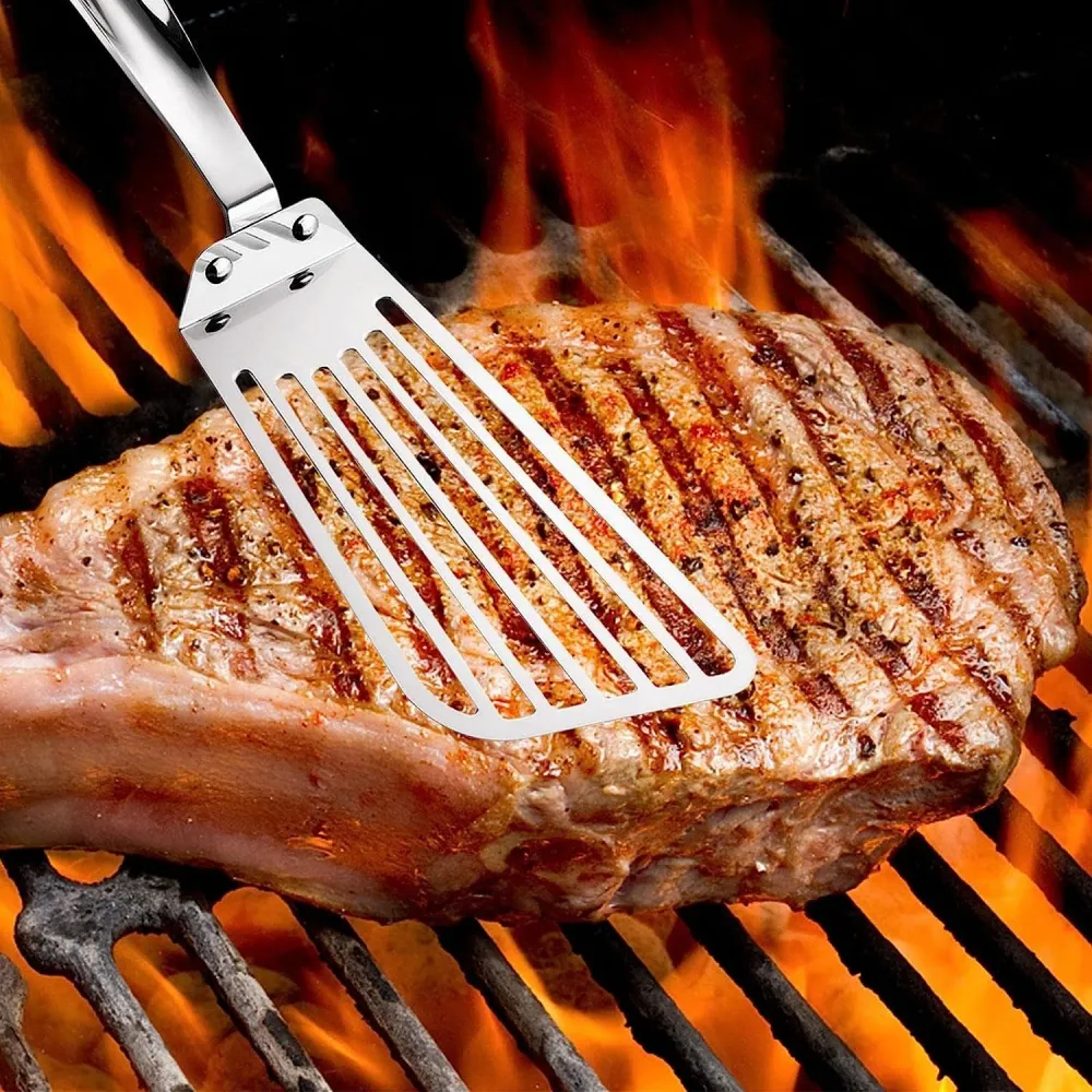 Acél hal/hús spatula, ezüst | SteelFlip