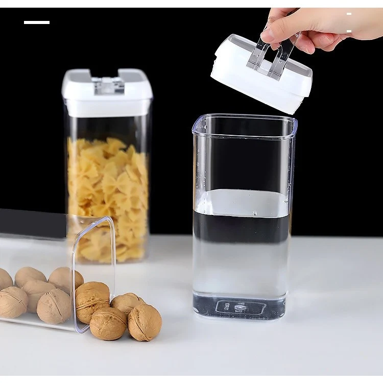 7 darabos Vivimall műanyag tárolóedény készlet élelmiszerekhez/tárgyakhoz, légmentes zárás, 2 x 0.5l, 2 x 0.8l, 2 x 1.2l,...