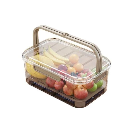 Hordozható uzsonnásdoboz jégleválasztóval, szürke | FreshBox