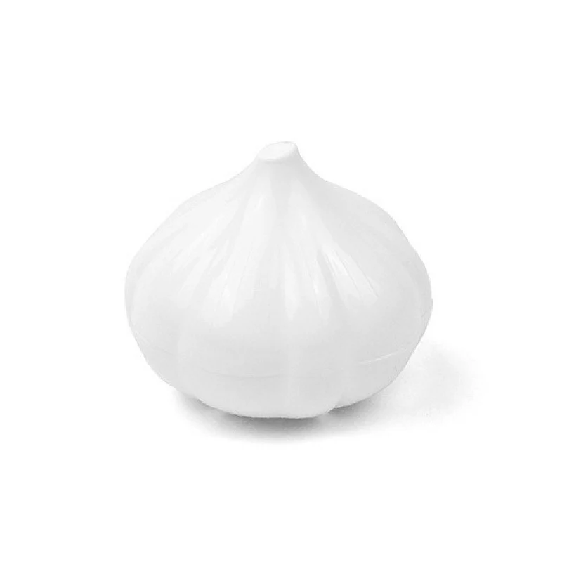 Élelmiszertartó doboz, Vivimall, Fokhagyma modell, Műanyag, 9 x 9 x 9 cm, 350 ml, Fehér