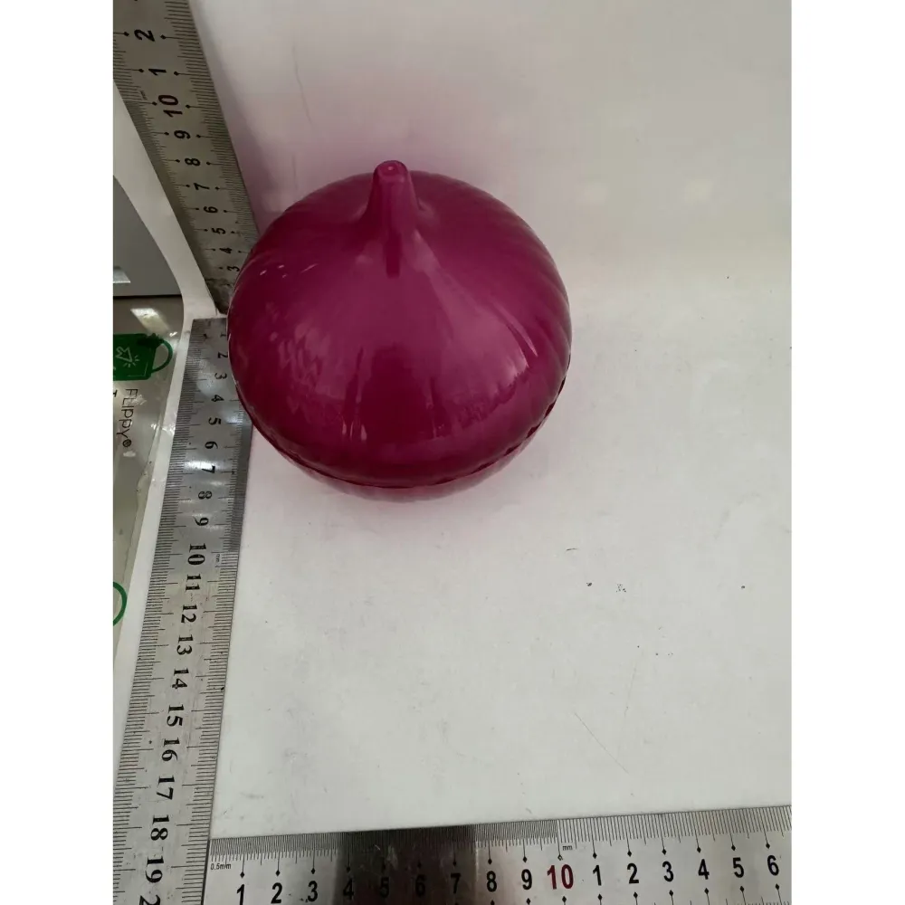 Élelmiszertároló doboz, Vivimall, Hagyma modell, műanyag, 11 x 11 x 12 cm, 500 ml, piros