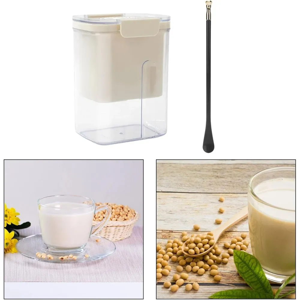 Sajtprés készlet, Vivimall, Joghurt szűrő, Görög joghurt szűrő, Tejszűrő, 18x9.7x13 cm, Zöld kanál 20x1.6 cm, Fehér