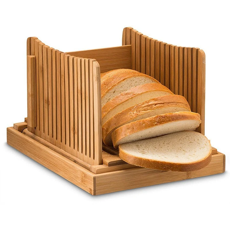 Természetes fa kenyéraprító, barna | KitchenLine