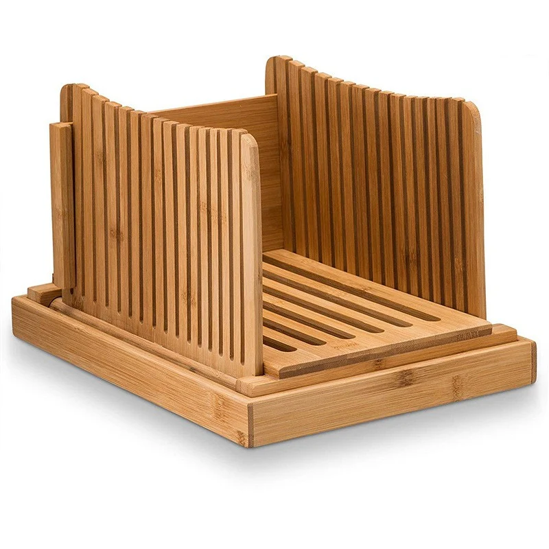 Természetes fa kenyéraprító, barna | KitchenLine
