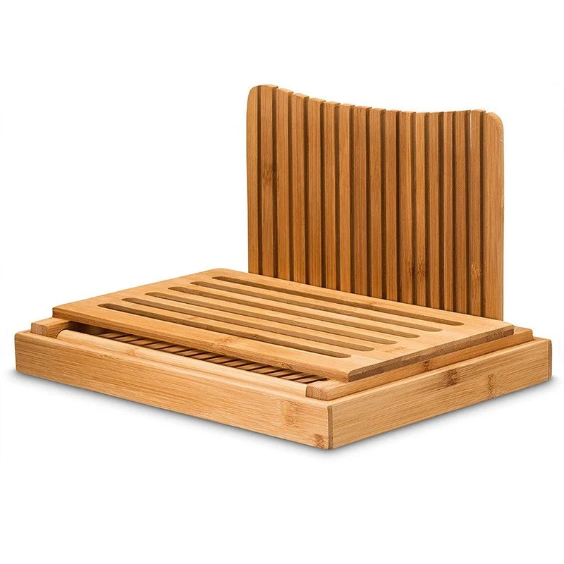 Természetes fa kenyéraprító, barna | KitchenLine