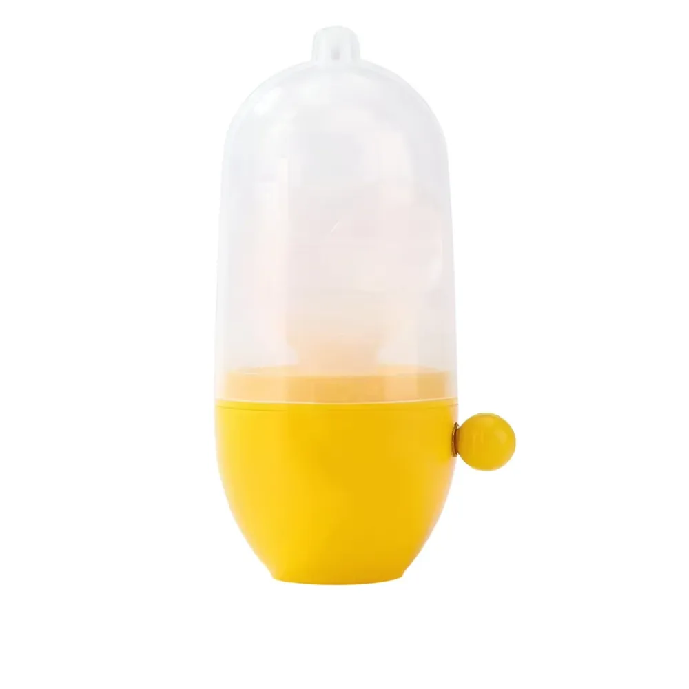 Vivimall mini kézi tojásrázó, sárgájához és fehérjéhez, keverő, 15x6 cm, sárga