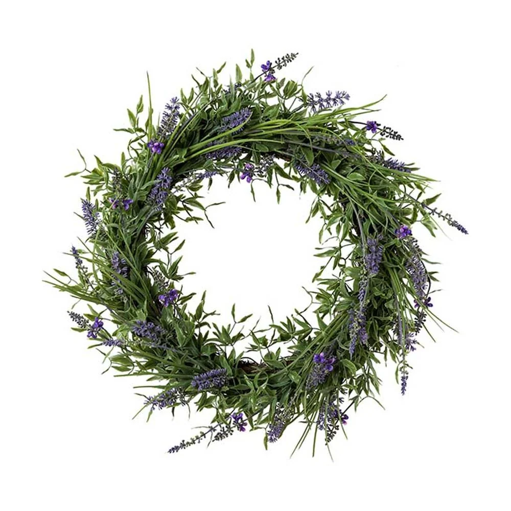 Mű levendula koszorú Ø 50 cm liláskék "Lavender"