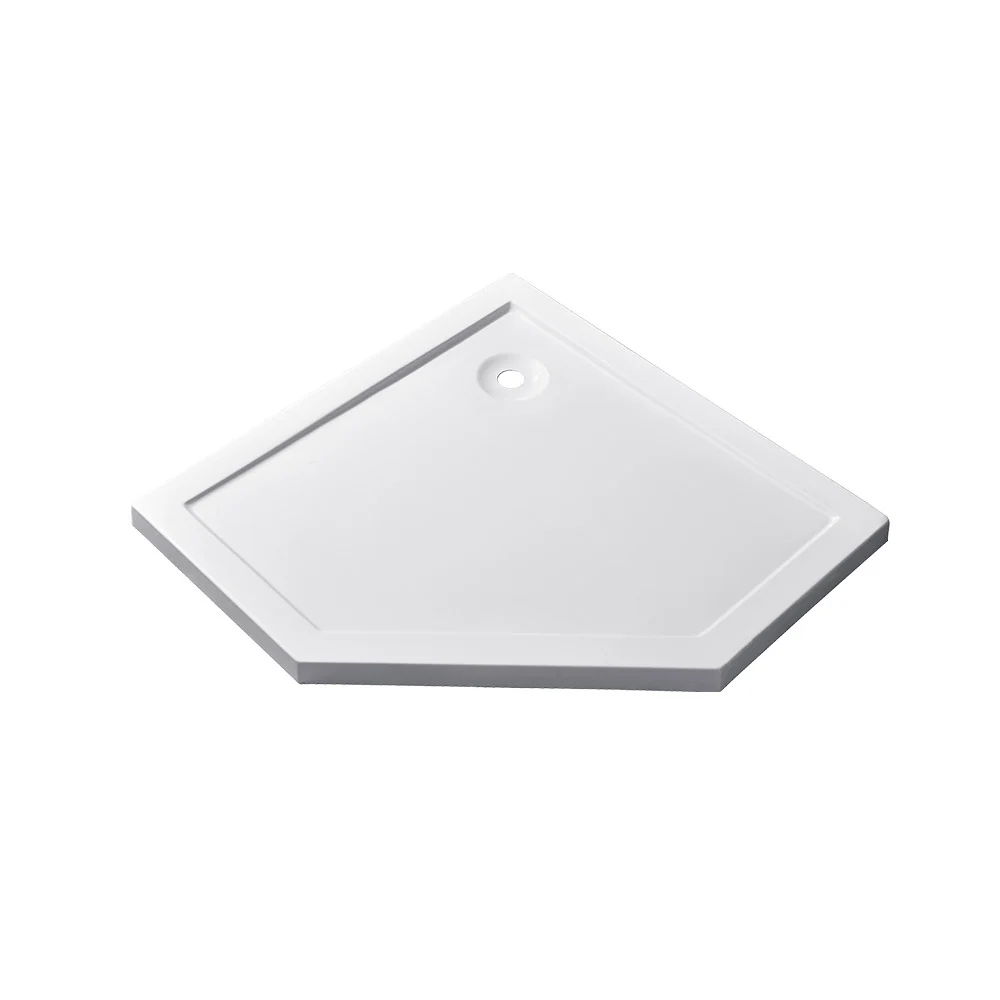 Modena Slim ötszögletű alacsony akril zuhanytálca 90x90 cm