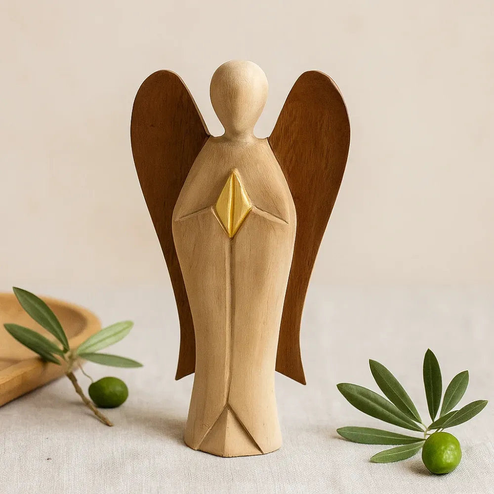 Fa angyal figura
