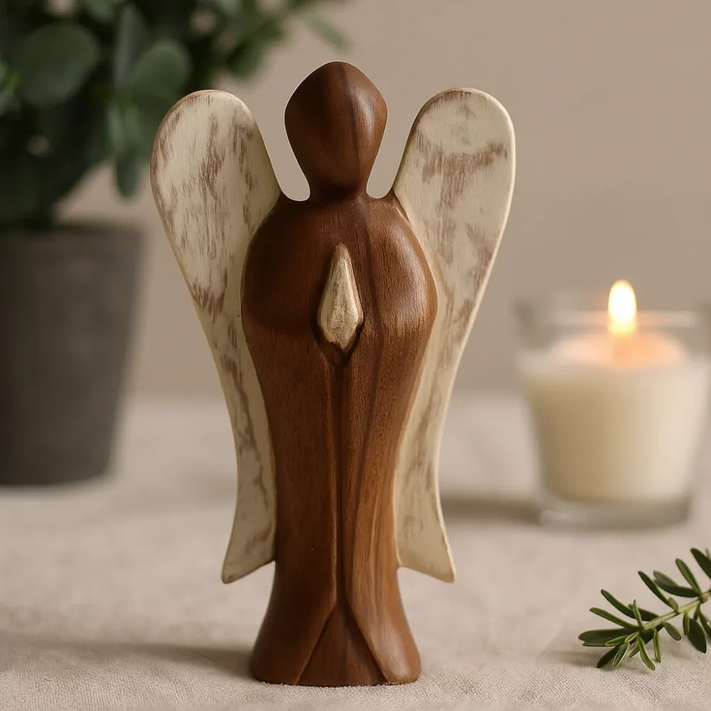 Fa angyal figura – Béke