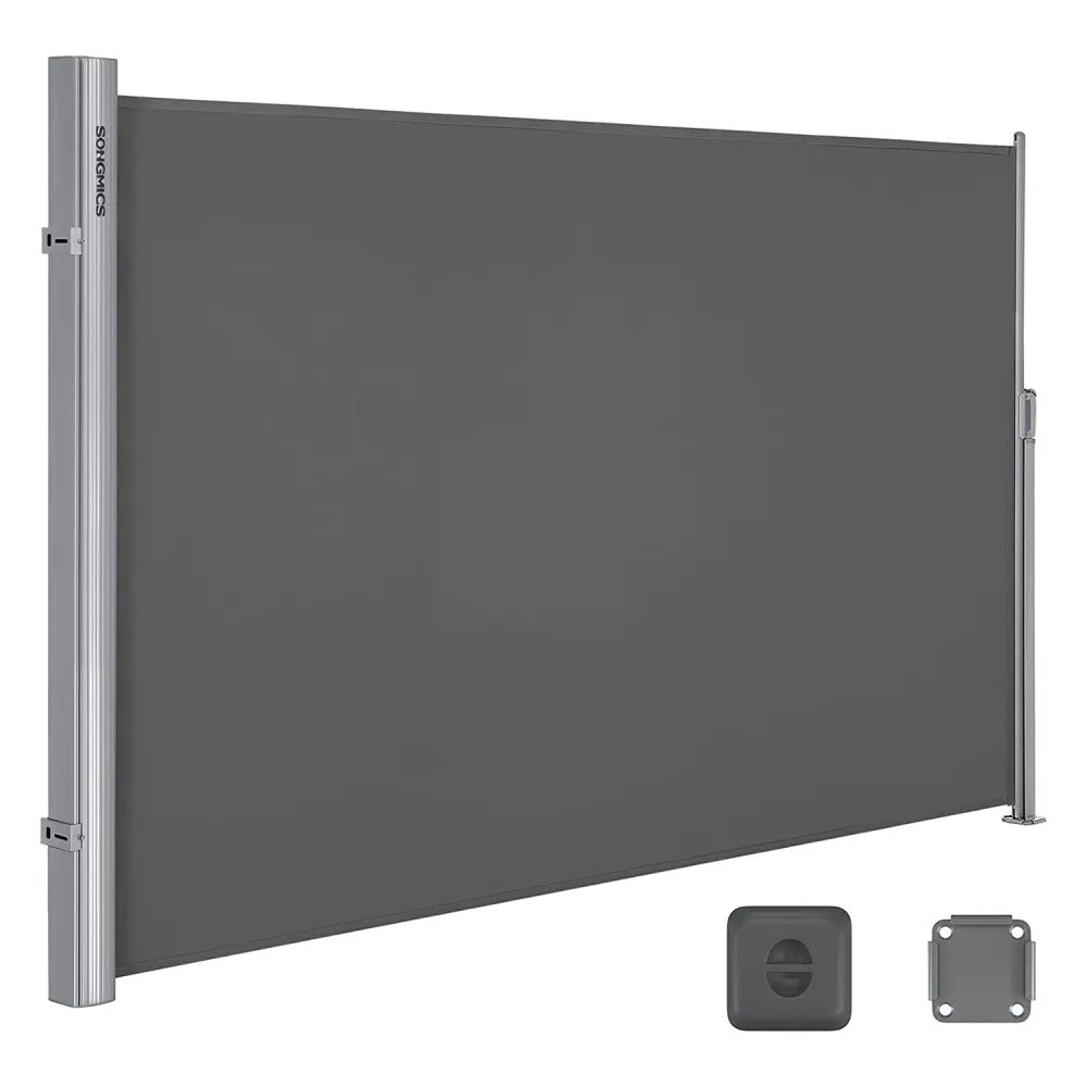 Oldalsó napellenző, kihúzható, 180 x 300 cm antracit szürke