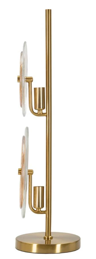 Modern design asztali lámpa arany talppal 25x63 cm