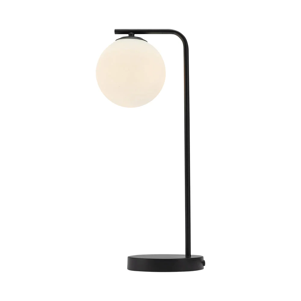 Braytron Állólámpa 510mm magas 1xG9 Fekete, Gömb üvegbúrával 220-240V 50/60Hz BV01-00118