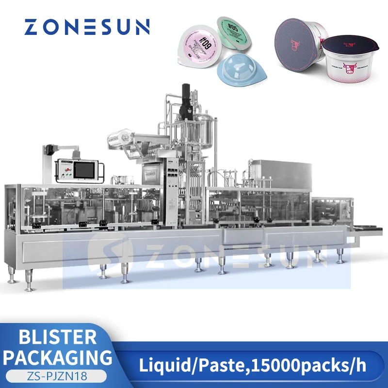 ZS-PJZN18 Blister Cup Packing Machine | Automatic Multi-Cup Sealing