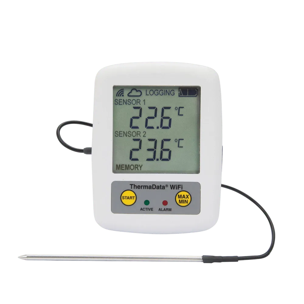 WiFi Recorder hőmérő - kétcsatornás termisztor
