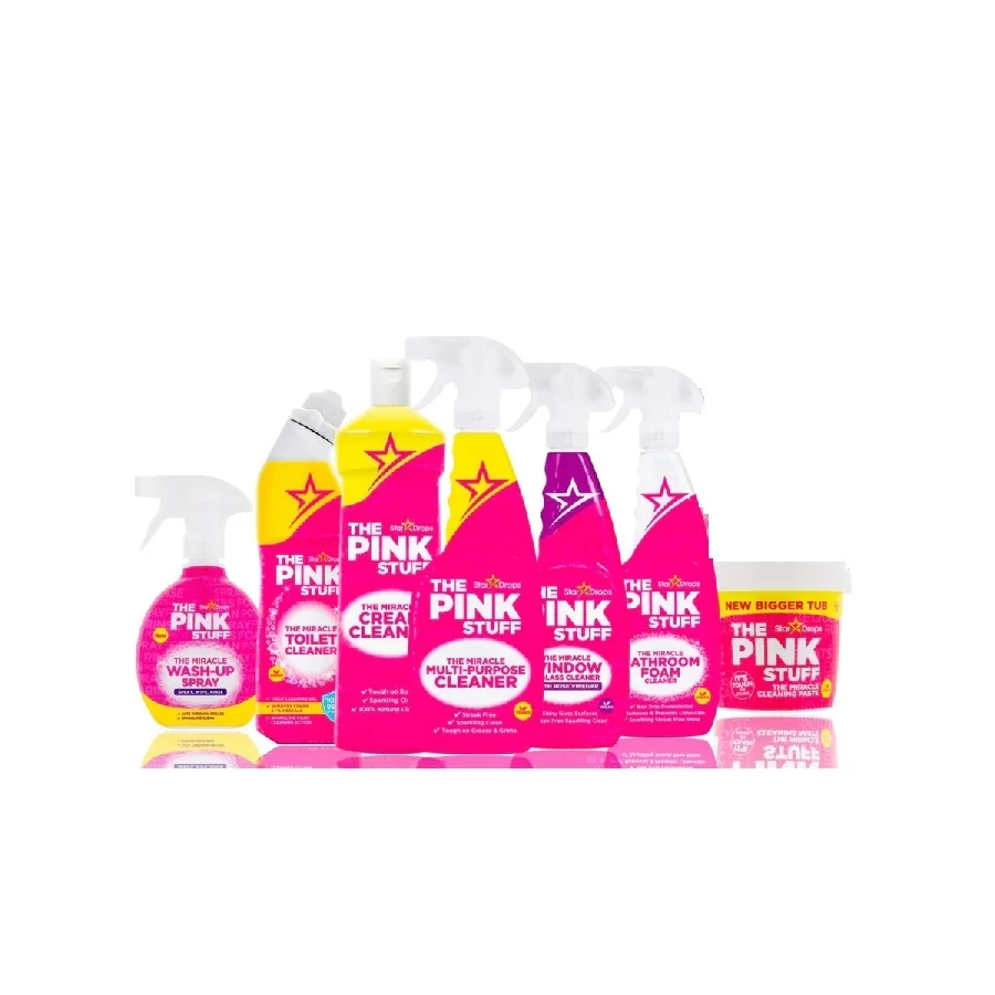 Pink Stuff Teljes Takarító Készlet - Erőteljes Tisztítás egy Csillogó Házért