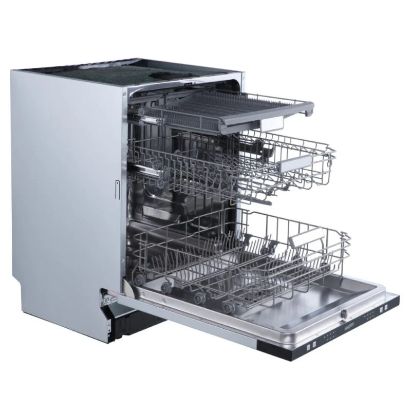 HOMEFORT HMGB0661B Beépíthető mosogatógép, bútorlap nélkül, 14 teríték, 11 L fogyasztás, 6 program, 47 dB zajszint, D ener...