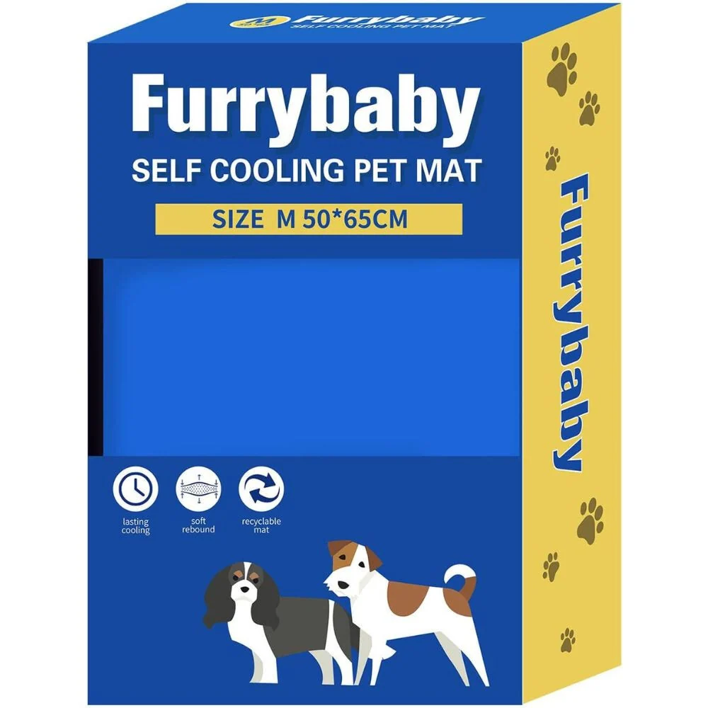 Furrybaby M hűtőmatrac kedvenceknek – kék (50×65 cm)