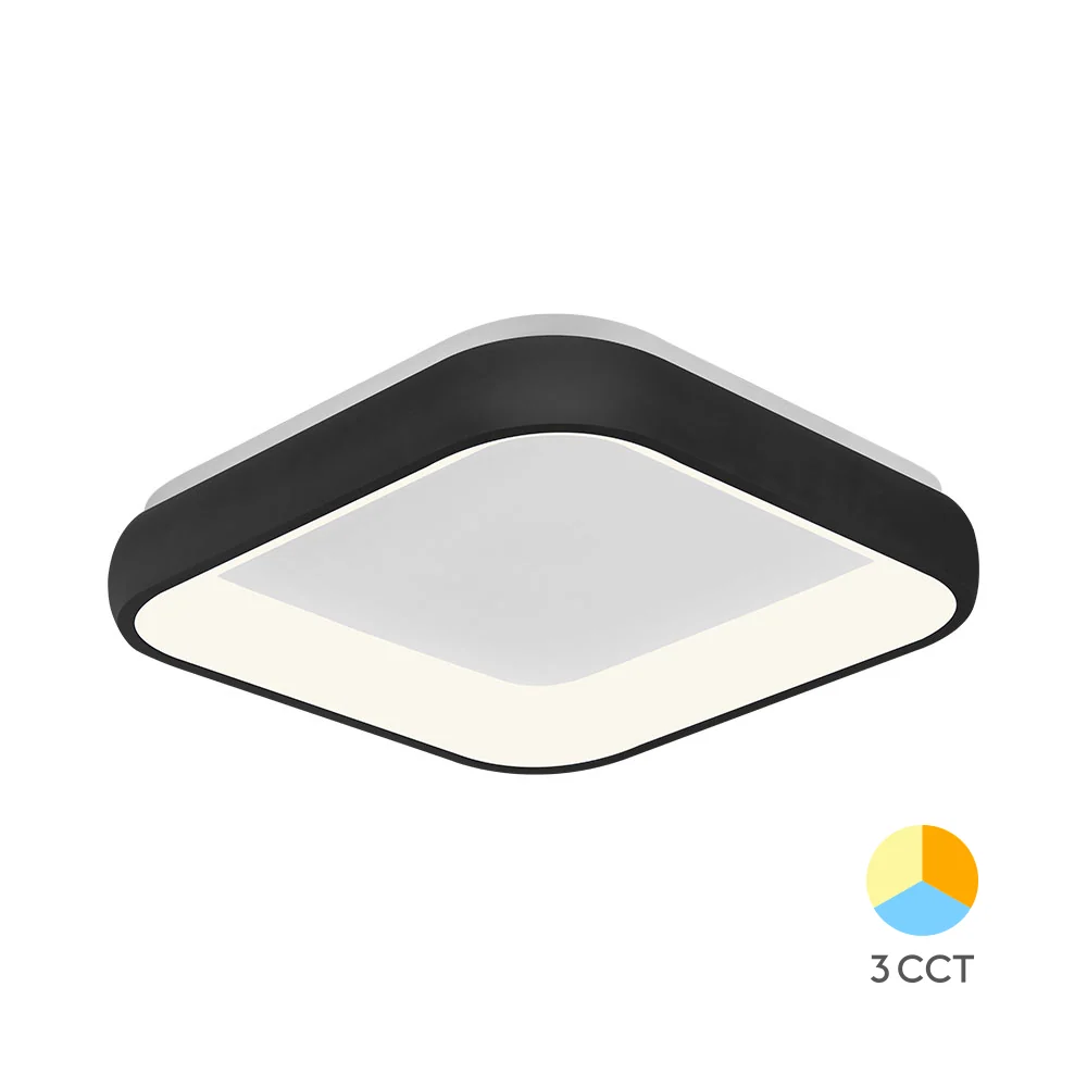 Braytron beltéri mennyezeti Led lámpa Fekete 36W 3200Lm 3IN1 IP20 220-240V BH17-02881