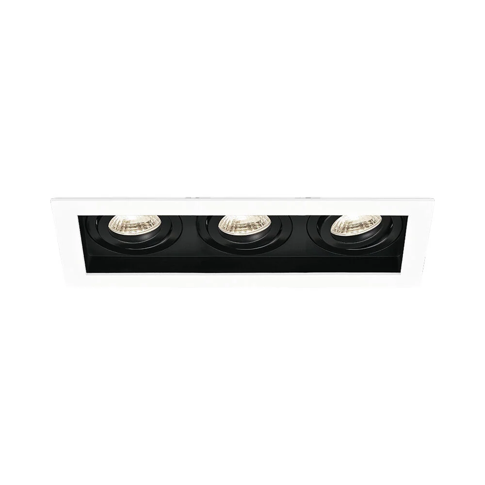 Braytron beltéri süllyesztett Billenthető Fekete-Fehér Spot lámpa GU10 max.3*35W IP20 BH03-05040