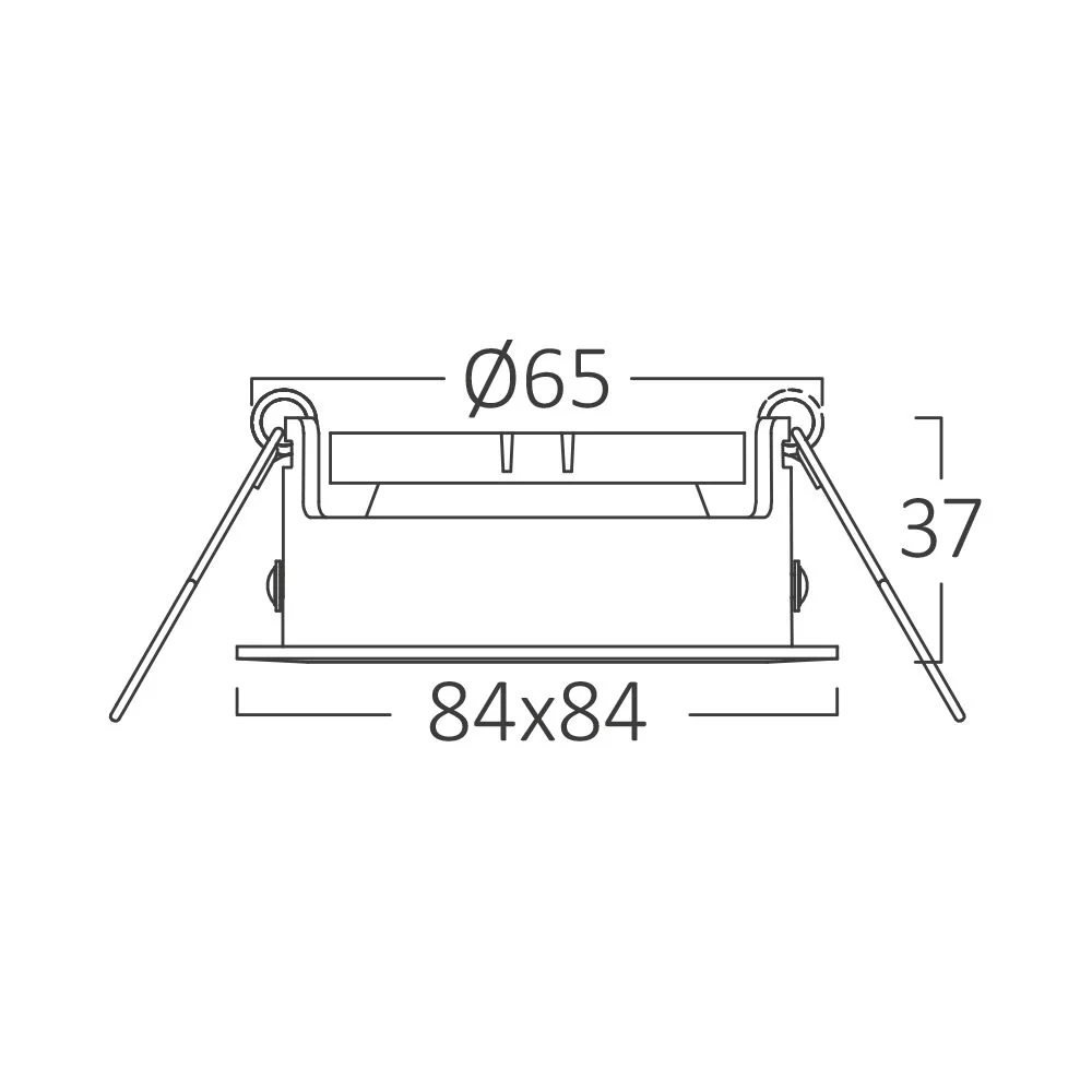 Braytron beltéri süllyesztett lámpa 1*35W IP20 BH03-04041