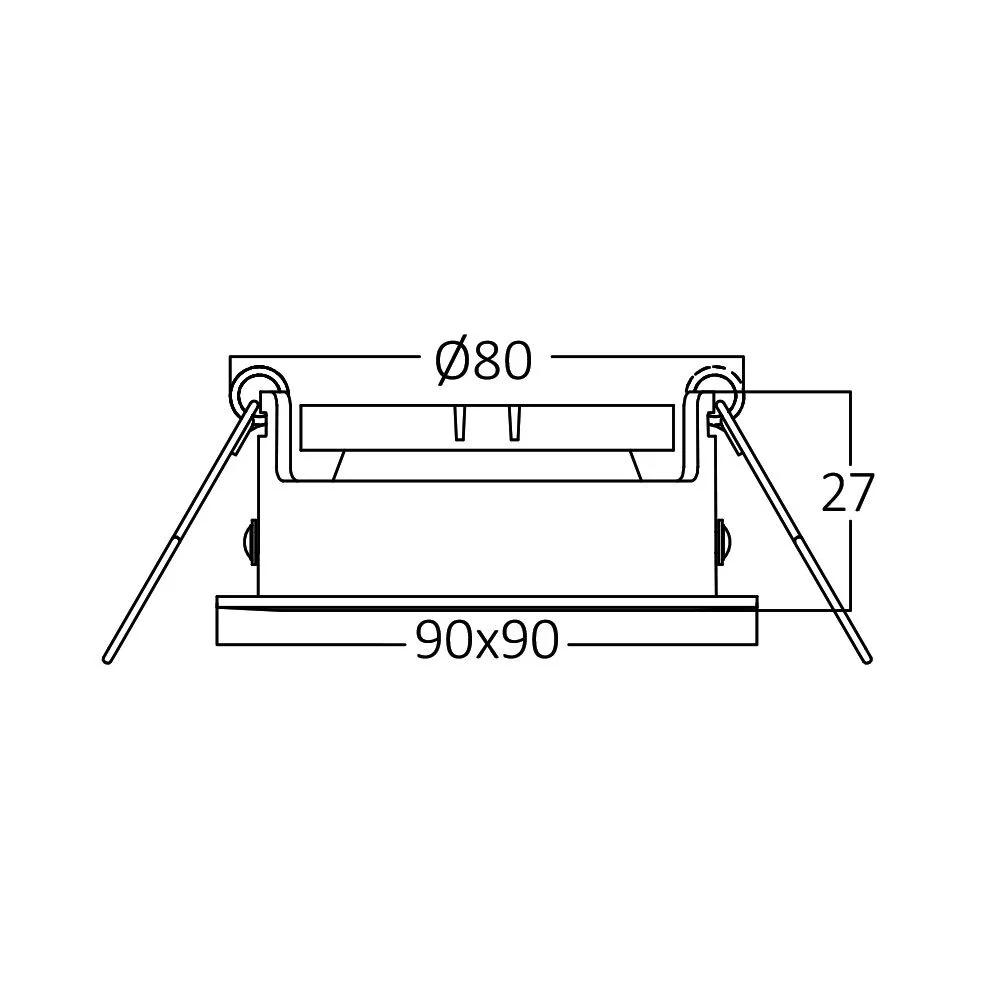 Braytron beltéri süllyesztett lámpa GU10 1*35W IP20 BH03-04131