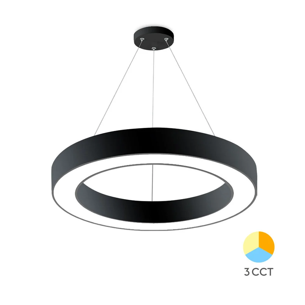 Braytron Dekoratív Fekete Led függeszték,csillár IP20 3180lm 3IN1 36W 220-240V 50/60Hz BH16-06181