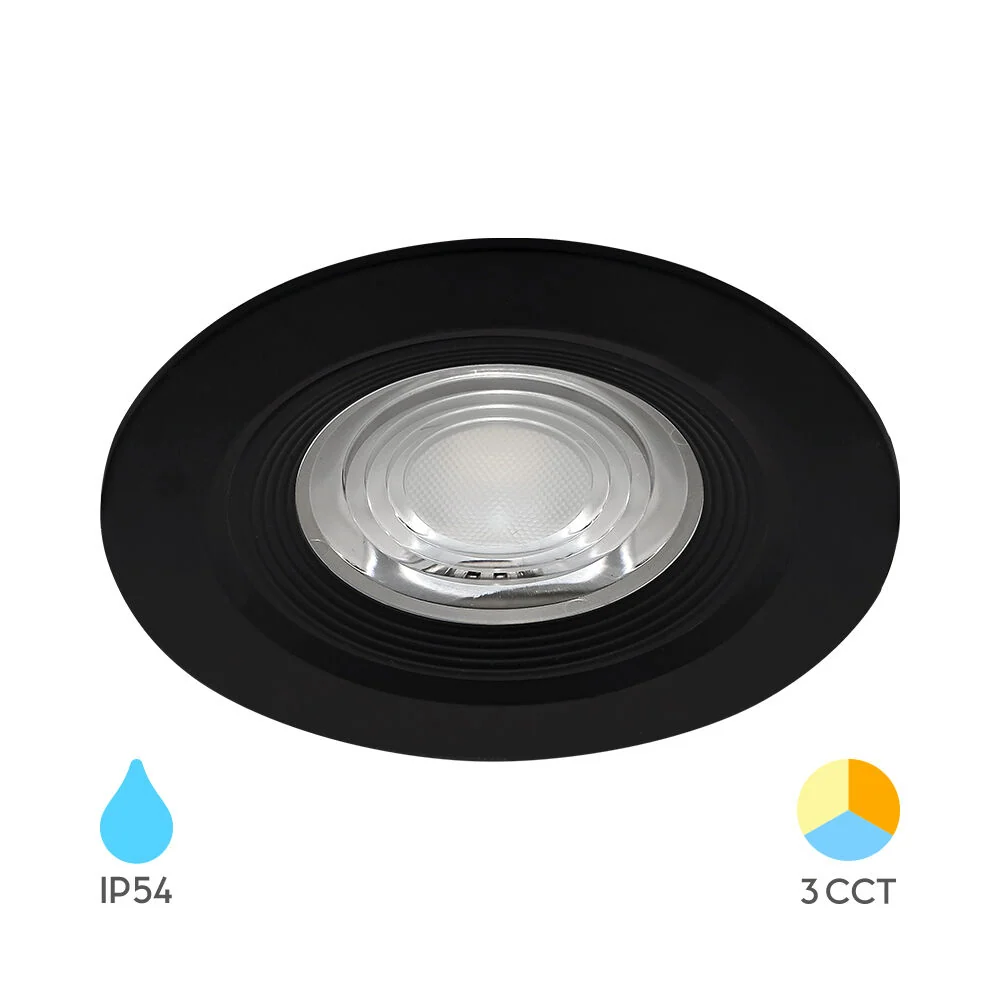 Braytron fekete spot led lámpa G3 7W 750Lm 3IN1 IP54 220-240V 50/60Hz BD01-00781