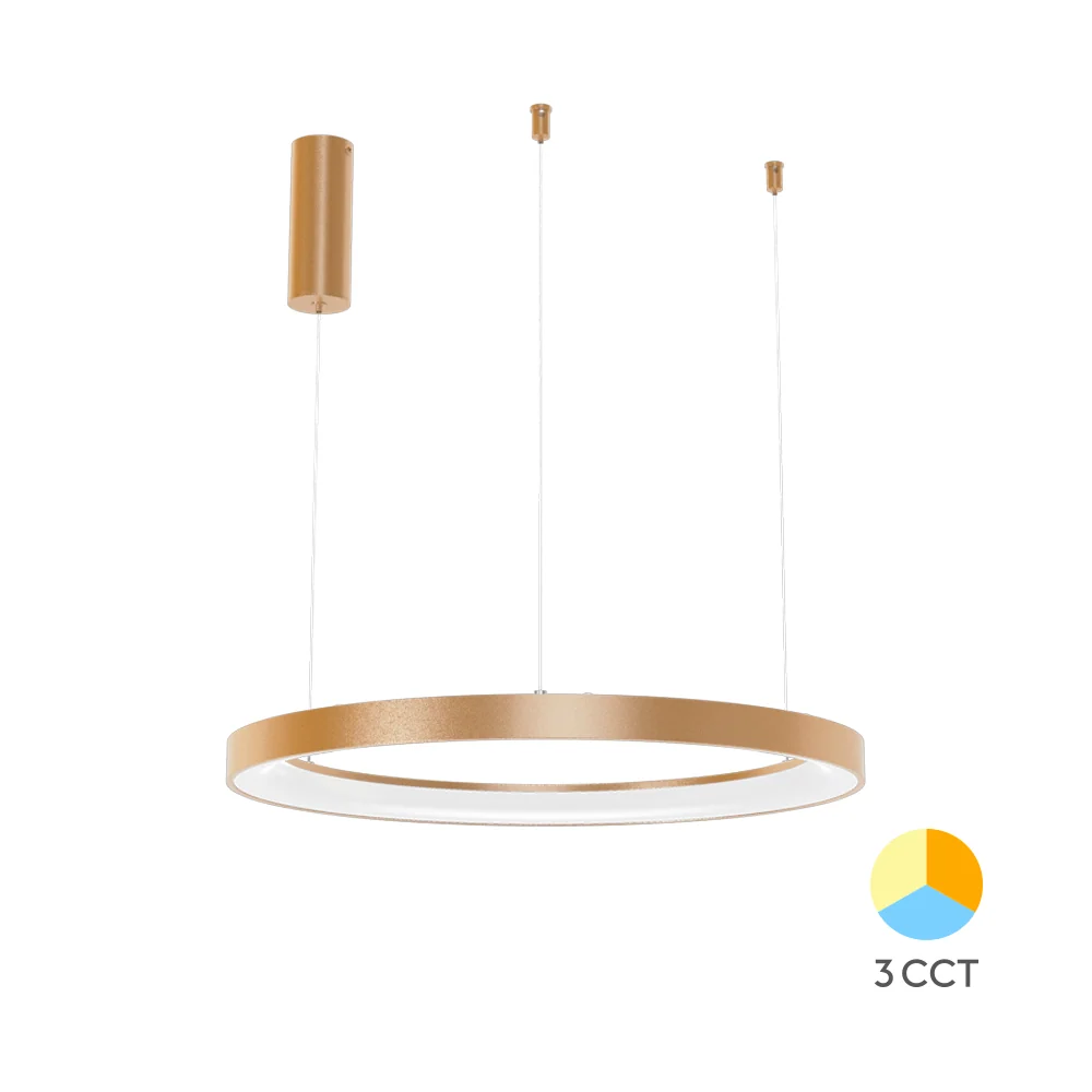 Braytron függeszthető Led lámpa 36W 3200Lm Barnás-arany 3IN1 IP20 220-240V BH17-01286