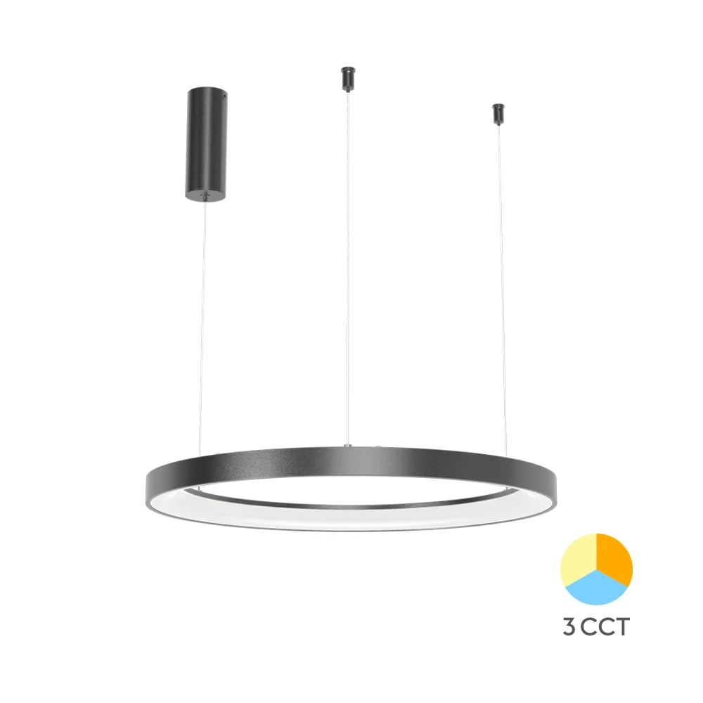 Braytron függeszthető Led lámpa 36W 3CCT Fekete 3200Lm IP20 220-240V BH17-01281