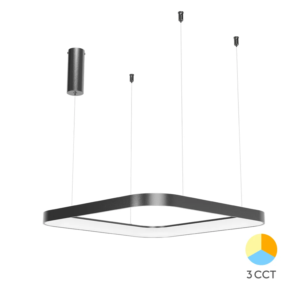 Braytron függeszthető Led lámpa Fekete 46W 3IN1 3920Lm IP20 220-240V BH17-01981