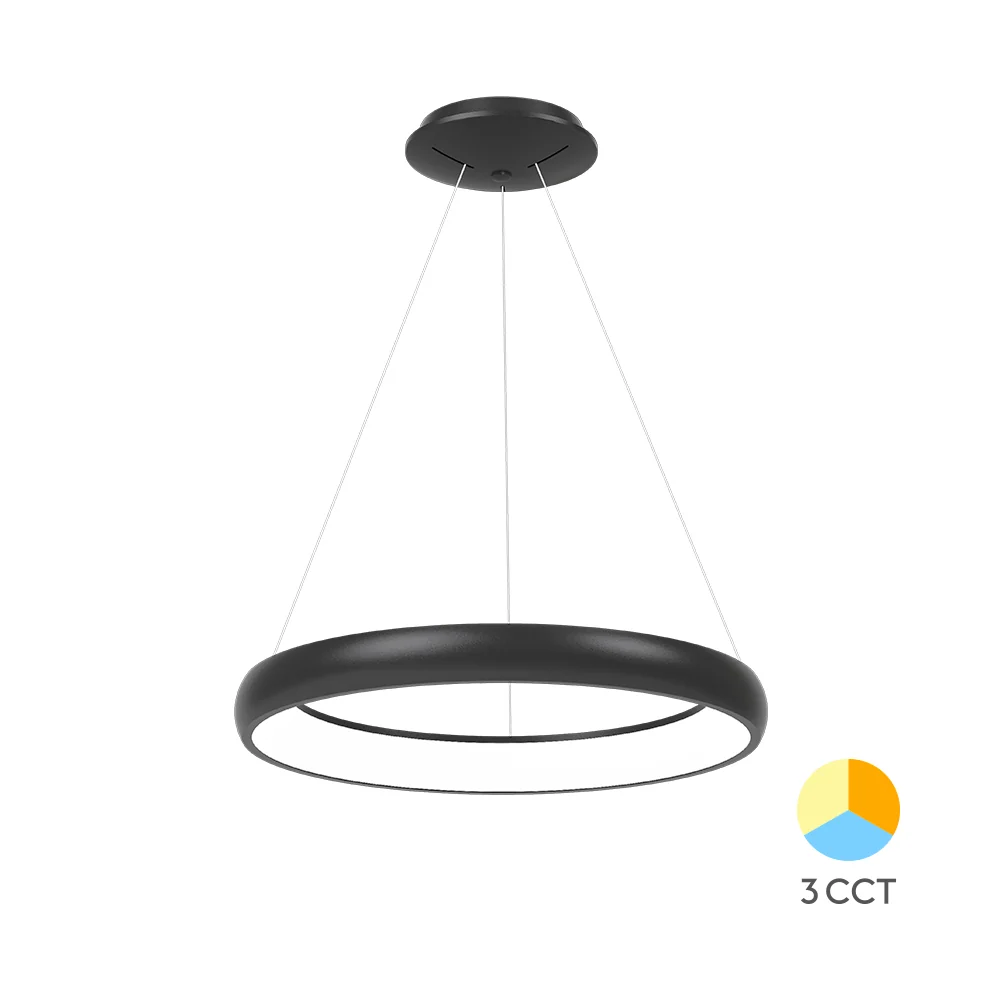 Braytron függeszthető Led lámpa Fekete 46W 3920Lm 3IN1 IP20 220-240V BH17-03481
