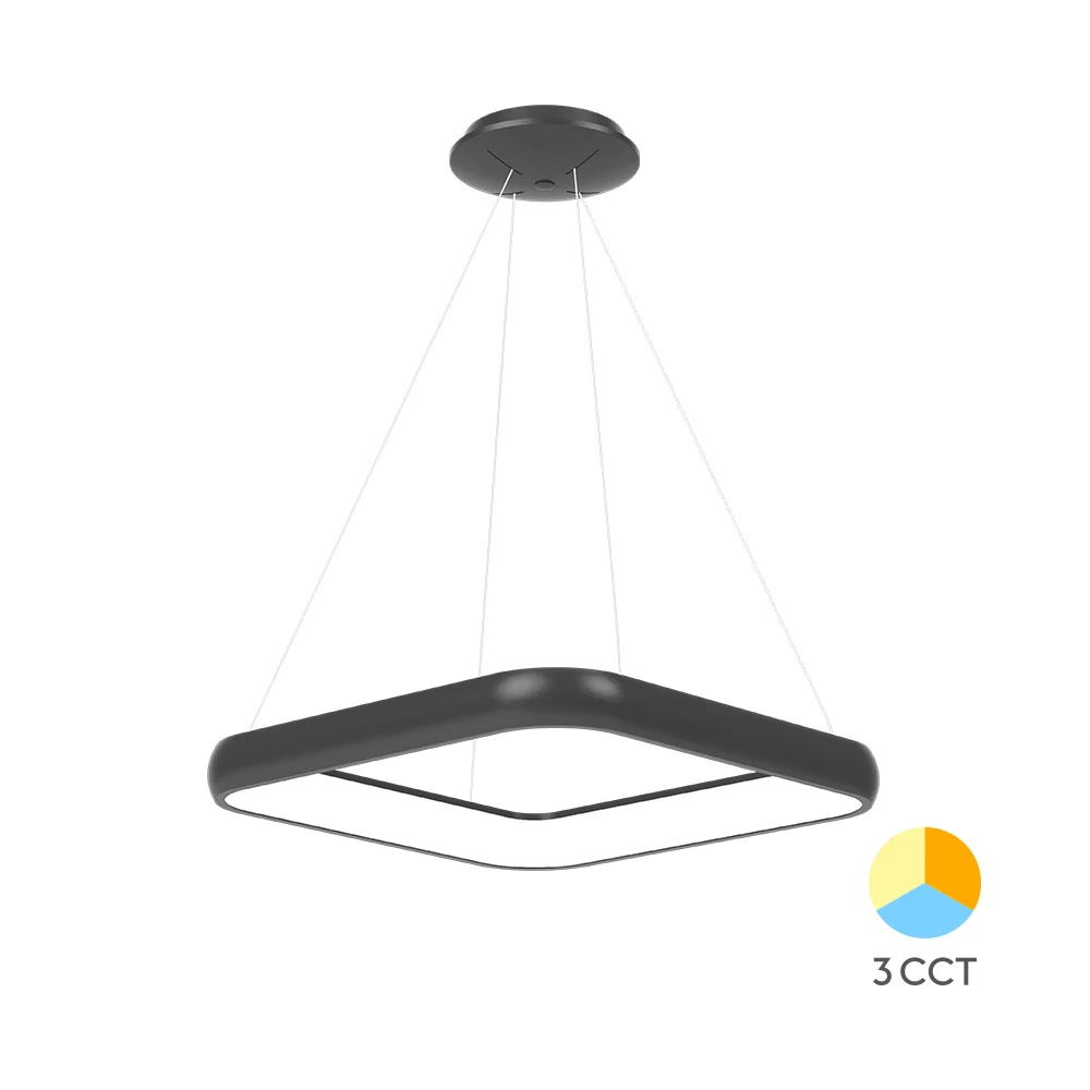 Braytron függeszthető Led lámpa Fekete 46W 3IN1 5200Lm IP20 220-240V BH17-03981