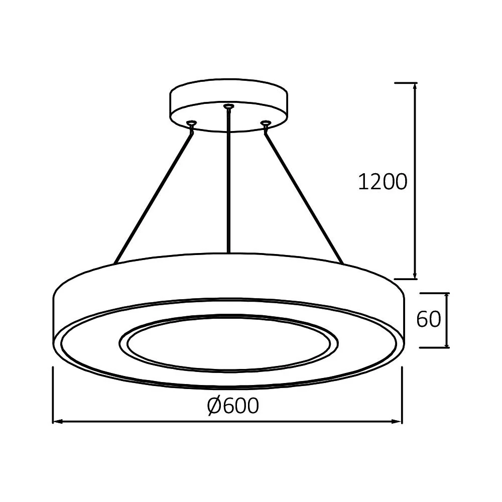 Braytron Led Függeszték(csillár) Fekete Távirányítóval 45W 3IN1 4650Lm 230V BH16-06291