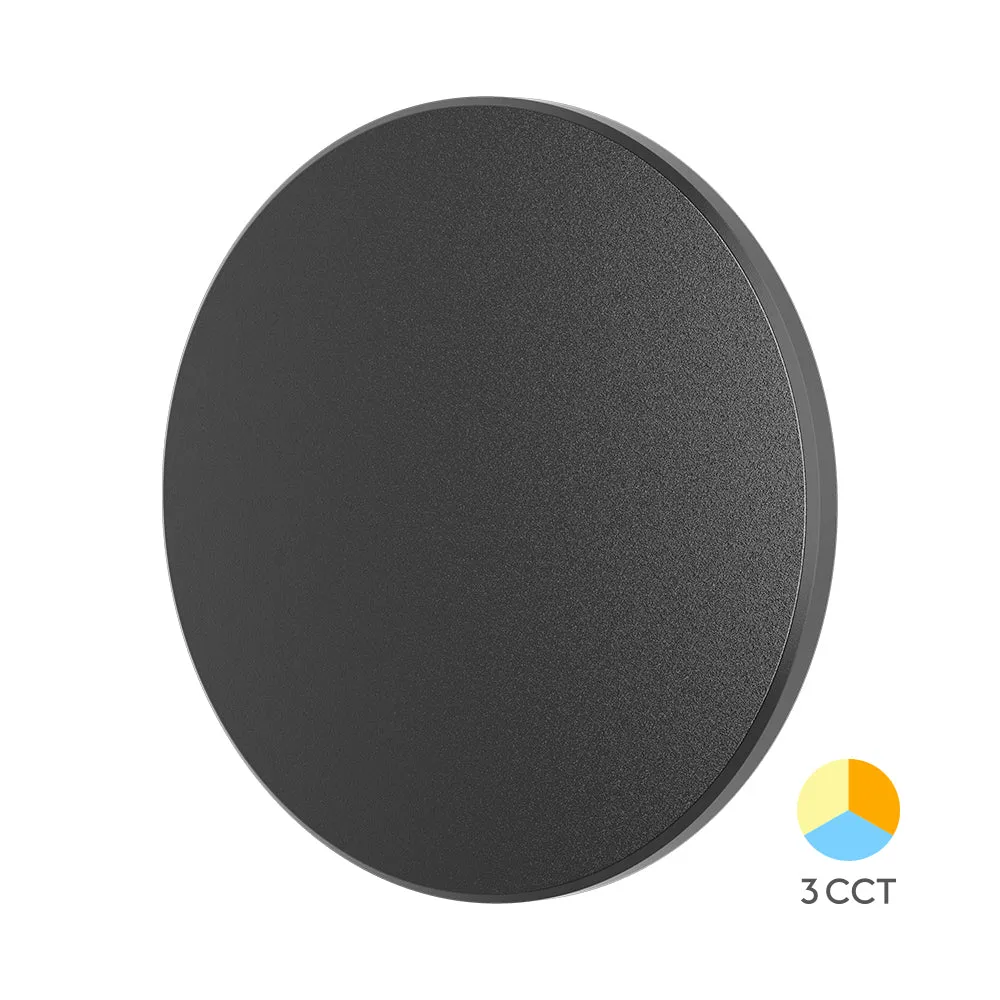 Braytron Led lámpa Palermo Design Kültéri oldalfalra 12W 3IN1 IP65 Fekete 230V BG37-00281