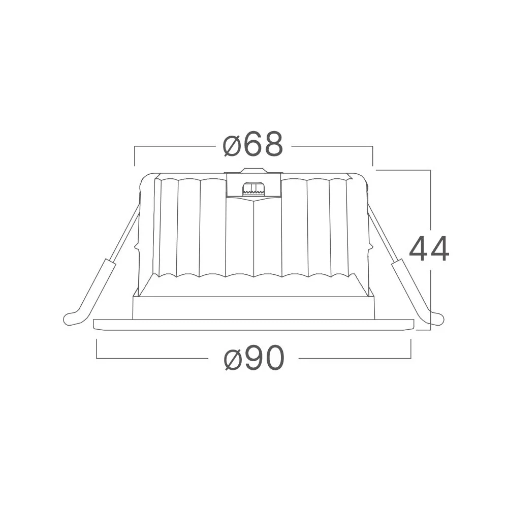 Braytron süllyesztett led lámpa 9W 820Lm 3IN1 220-240V 50/60HzIP54 BD01-10180