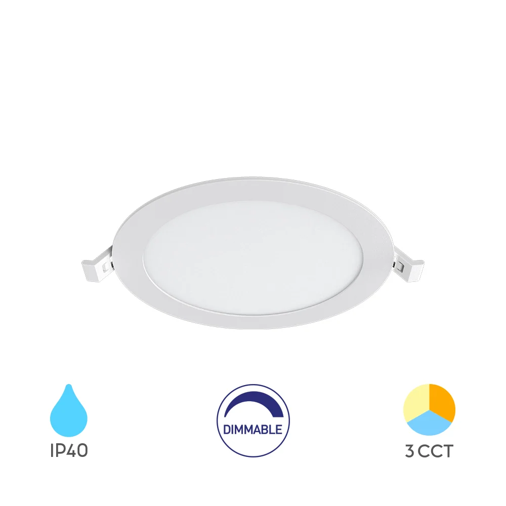 Braytron süllyeszthető Led panel 12W 1120 Lm 3IN1 Fehér Dimmerelhető IP40 220-240V BP01-91280