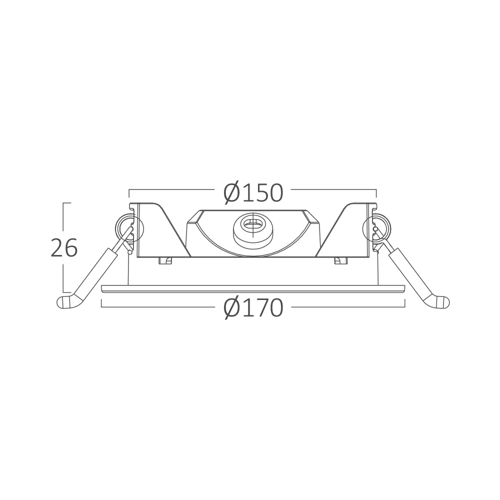 Braytron süllyeszthető Led panel 12W 1120 Lm 3IN1 Fehér Dimmerelhető IP40 220-240V BP01-91280