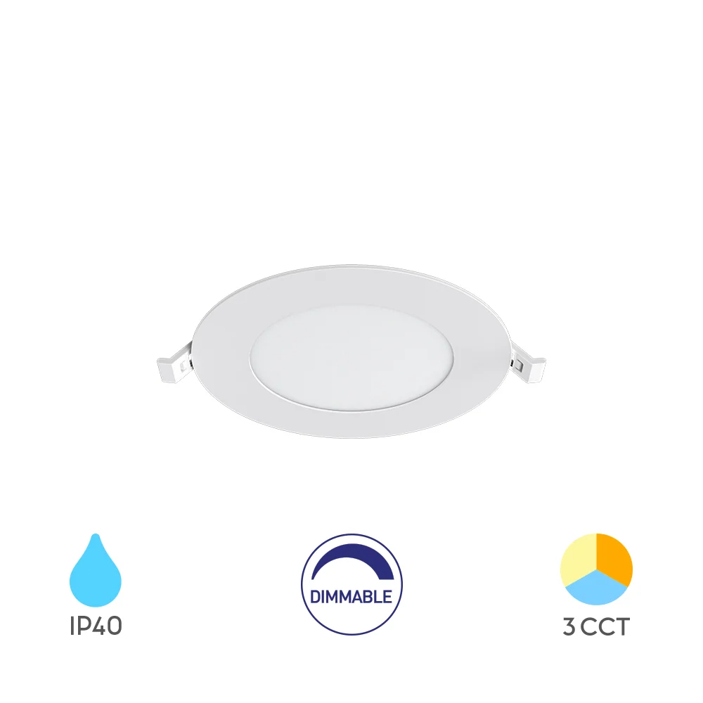 Braytron süllyeszthető Led panel 6W 3IN1 Dimmerelhető 470Lm IP40 220-240V BP01-90680