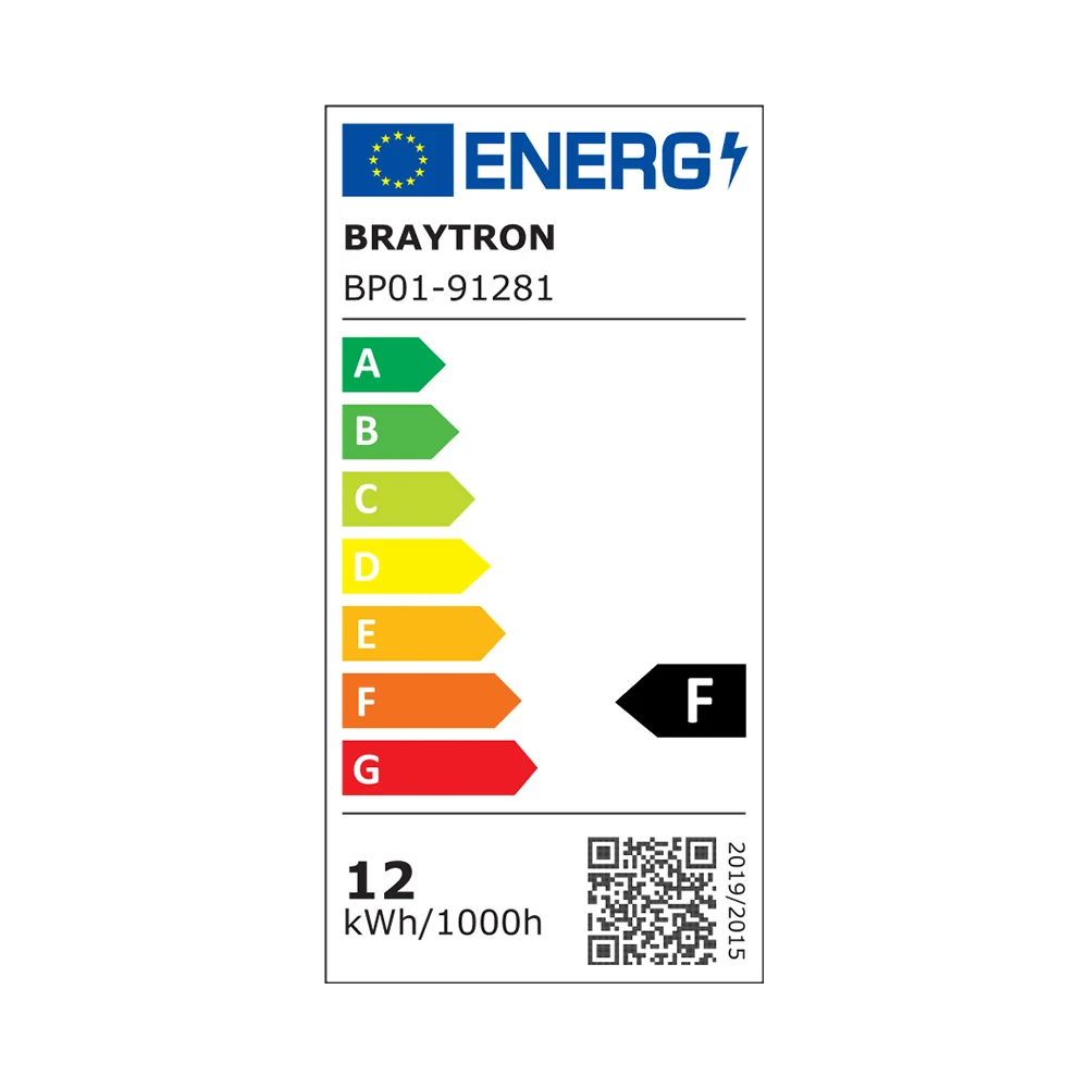 Braytron süllyeszthető Led panel Fekete Dimmerelhető 12W 3IN1 1120 Lm IP40 220-240V