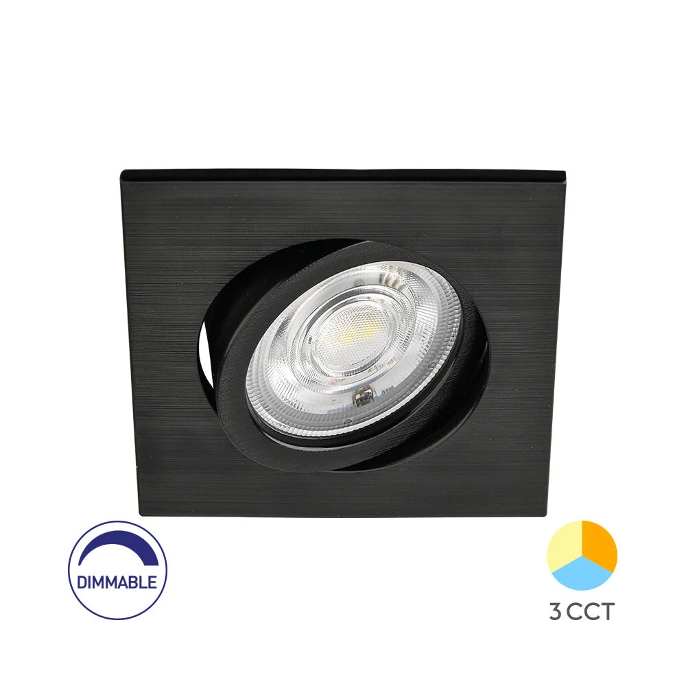 Braytron spot ledlámpa 7W 750 lm 3IN1 Fényerőszabályozható Fekete IP20 220-240V BD02-70781