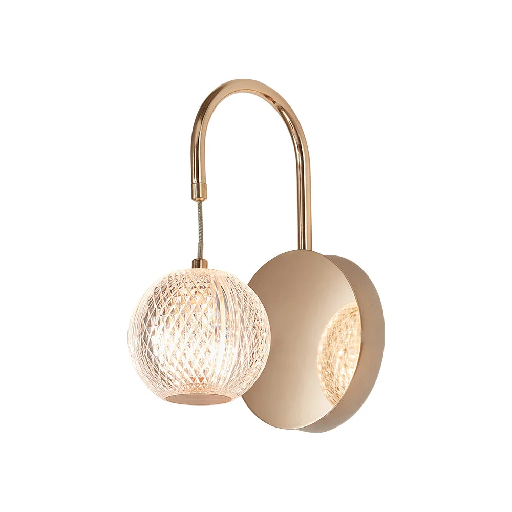 Beltéri oldalfali lámpaest Gold 1xG9 foglalattal IP20 230V BV01-00014