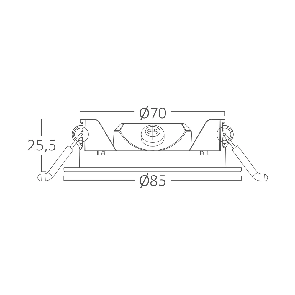 Braytron beltéri süllyeszthető Led panel 3W IP40 3IN1 2220 Lm 220-240V BP01-60380