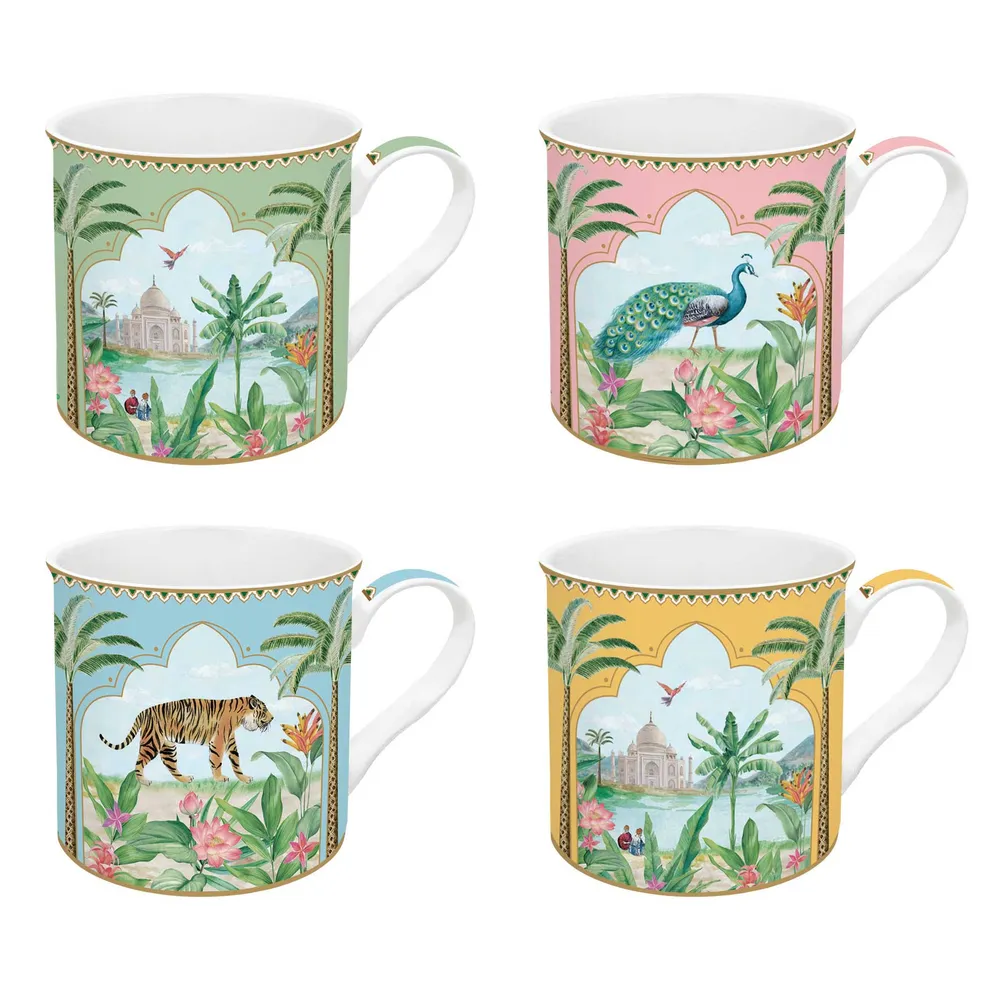 Porcelán bögre 4 db szett Paradise Sauvage