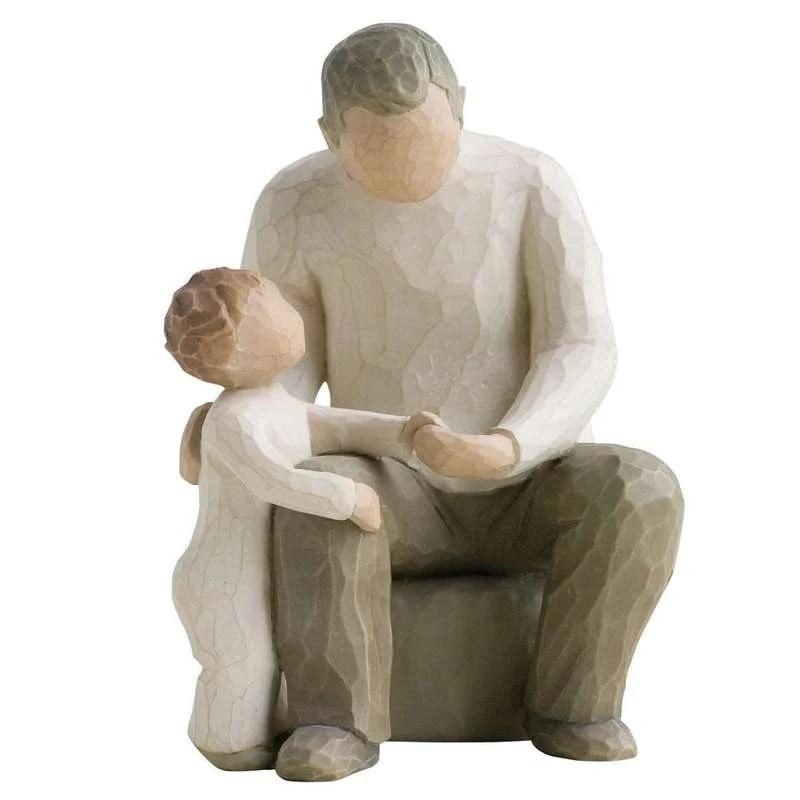 Willow Tree Nagypapa figura (nagypapa kis unokával)